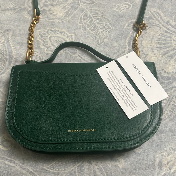 Rebecca Minkoff Megan Half Moon Emerald green crossbody. Rare and gorgeous. - Picture 6 of 11